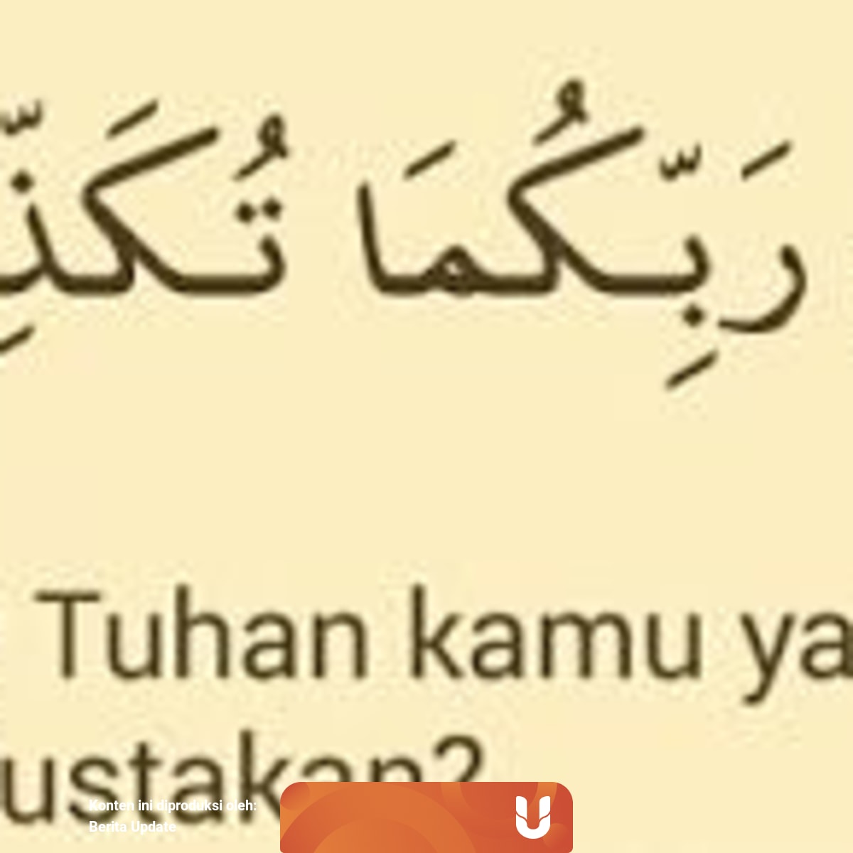 Apa Arti Fabiayyi Ala Irobbikuma Tukadziban - Recipes Tasty Network